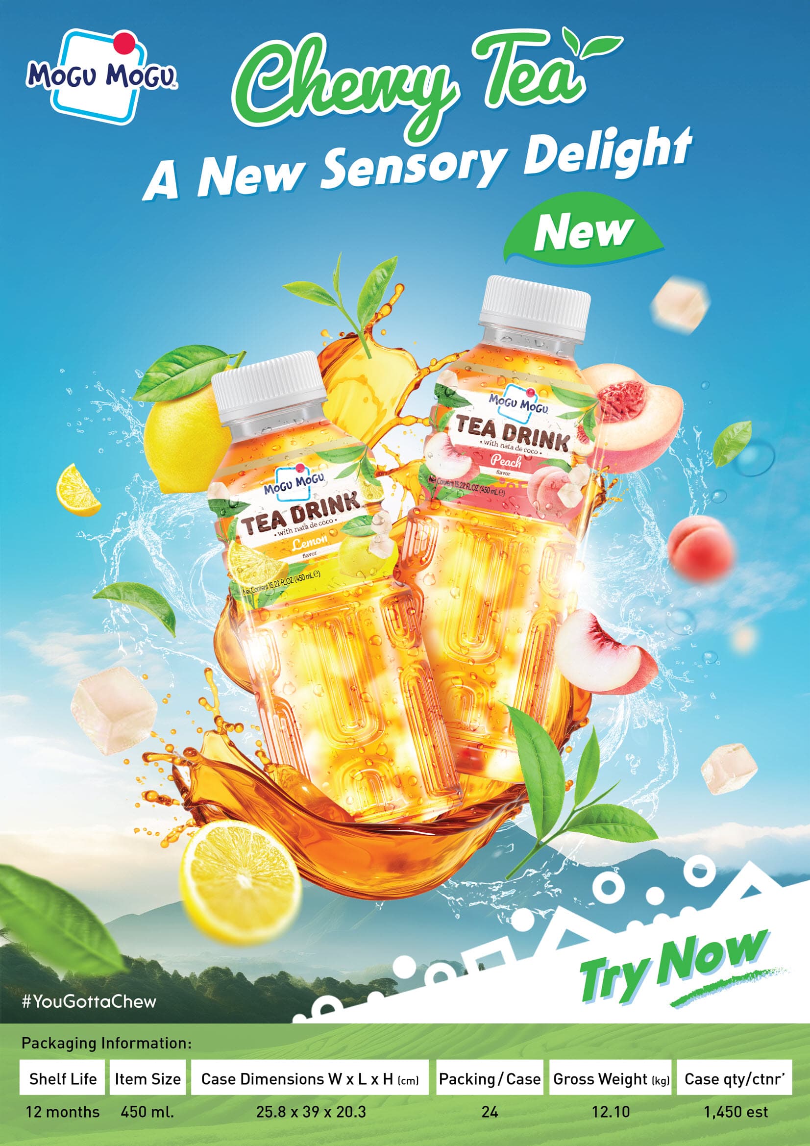 NEW Mogu Mogu Iced Tea!