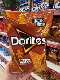 Gingerbread limited edition Doritos