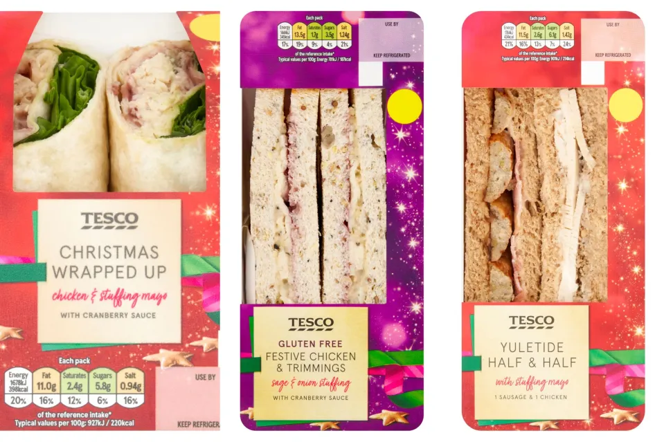 New festive sandwiches! 🎄